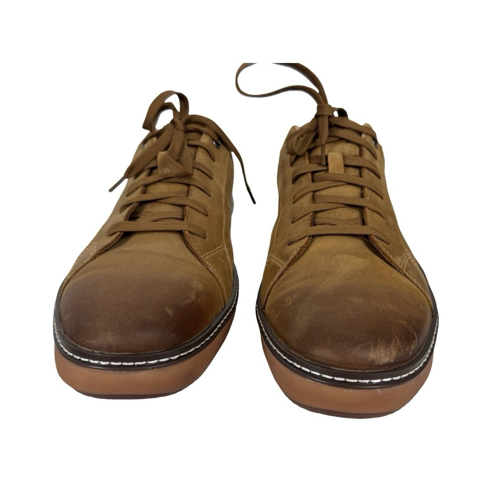 Johnston & Murphy Mens US 12 Shoes McGuffey Lug Lace To Toe Sneakers Distressed - Picture 5 of 16